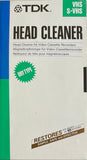 TDK TCL-11 Video Cassette Head Cleaner Dry Type - Sealed