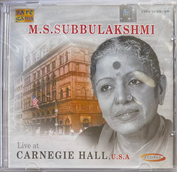 M S Subbu Lakshmi Live At Carnegie Hall 2 CD Pack