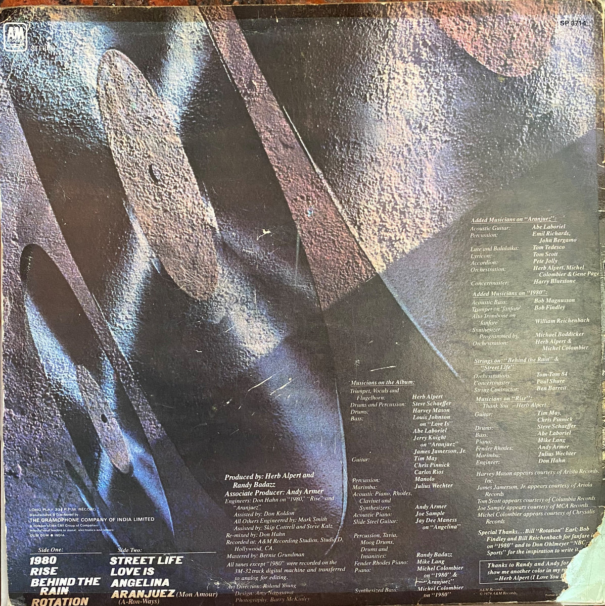 Herb Alpert Rise 12 Inch LP vintagestore.in