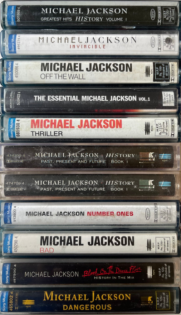 Michael Jackson Pack - Set Of 11 Tapes ( RARE )