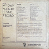 My Own Nursery Rhyme Record