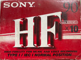 Sony HF90 Type I High Fidelity - 10 Pack Box